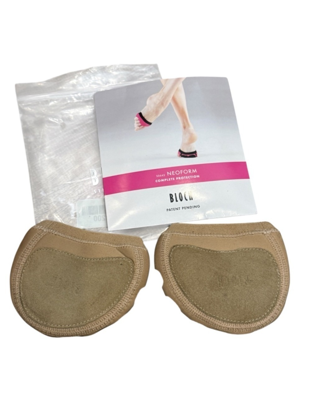 Bloch Neoform Foot Undeez Nude Dance Paws S0642L Large - Picture 3 of 4